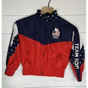Hello Kitty x Team USA Track Jacket Windbreaker Olympics Girls Size Small 6 6x